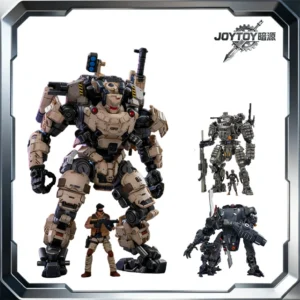 Official Genuine Joytoy Mecha, Steel Bone Robot Toy, Full Articulation Indust Equipped Military Style Collectible Action Figure