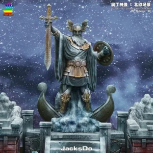 Jacksdo Saint Seiya Saintmyth Cloth Ex Odin/Oden Asgard/God Warrior Inch Decoration Diorama Scene Statue Resin In Sto
