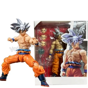 Dragon Ball Z Super Figure White Haired Son Goku Action Figure 16cm Migatte No Goku GBZ Collection Doll Model Birthday Toys Gift