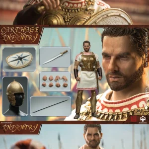 HHMODEL HAOYUTOYS 1/6 Scale Carthage Imperial Legion Infantry Action Figure Collectible Model Toy Gift for Enthusiasts