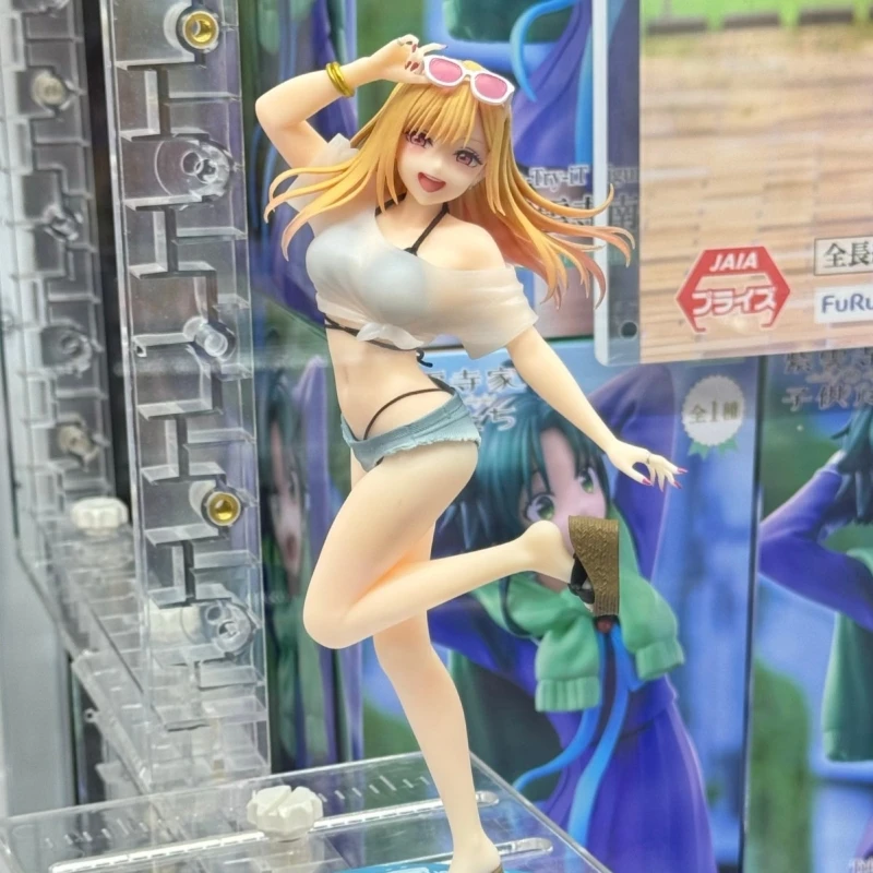 Taito Original Genuine Anime My Dress Up Darling Kitagawa Marin Swimsuit Ver 18cm Collections Model Toys Coreful Figure In Stock