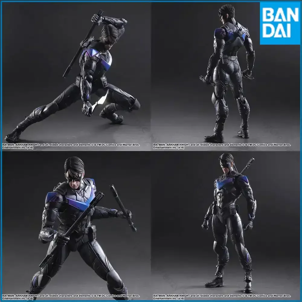 PLAY ARTS for The Dark Knight Batman Nightwing 27cm Action Figure Mol Toys Collectible Figure for DC Comics Fans In Stock