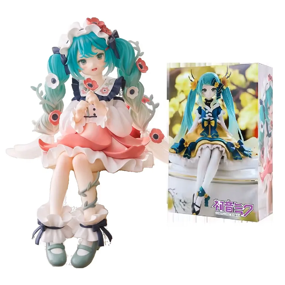 2Pcs Hatsune Miku Anime Figure Toy Flower Fairy Collection Miku Kawaii Cartoon PVC Action Figurine Model Doll Birthday Gifts Kid - Image 7