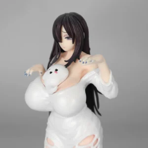 18cm Ghost Bridge Beautiful Girl Standing Anime Handmade Action Figures Desktop Case Decoration Ornament Gift