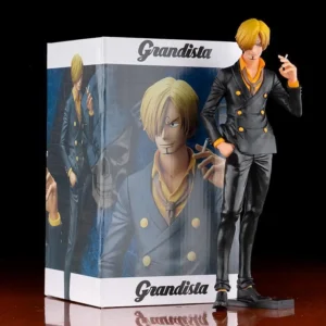 27cm One Piece Anime Figure Vinsmoke Sanji Smoking Insert Grandista PVC Action Figures Model Dolls Toys Kids Birthday Gift