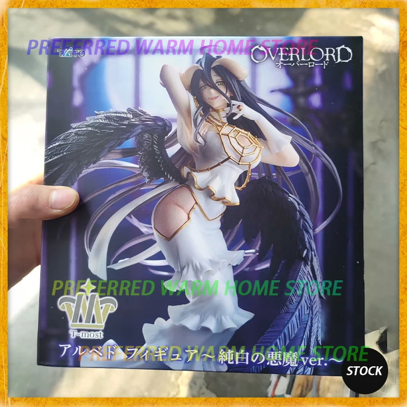 In Stock TAITO T-most OVERLORD Albedo Pure White Devil ver. Model Toys 29cm Beautiful girl Model Static ornaments