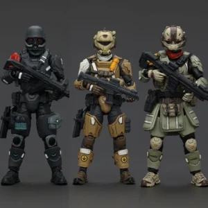 JOYTOY Dark Source 1/25 Fear XS-01 Night Raid XS-02 Assault XS-03 Tactical Pilot Action Figure Mini Soldier Figurine Model Toy