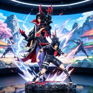 32cm Anime NARUTO Figure Uchiha Itachi  Uchiha Sasuke Action Figures Pvc Statue Collection Model Toys Gifts