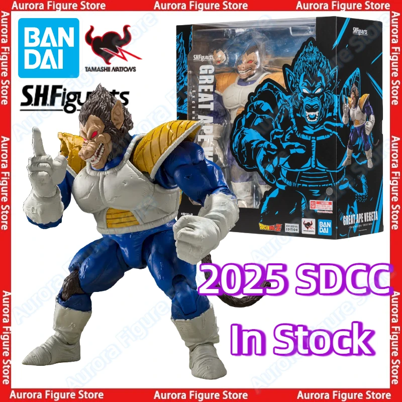 In Stock 2025 SDCC Bandai Dragon Ball S.H.Figuarts SHF Great Ape Vegeta Exclusive Edition Anime Action Figures Toys Models PVC
