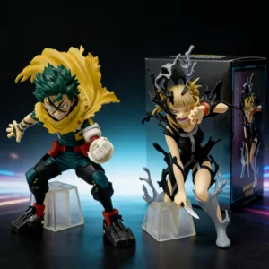 Hot My Hero Academia Anime Figures Midoriya Izuku Toga Himiko Action Model Pvc Statue Desktop Ornament Collection Toys Gift