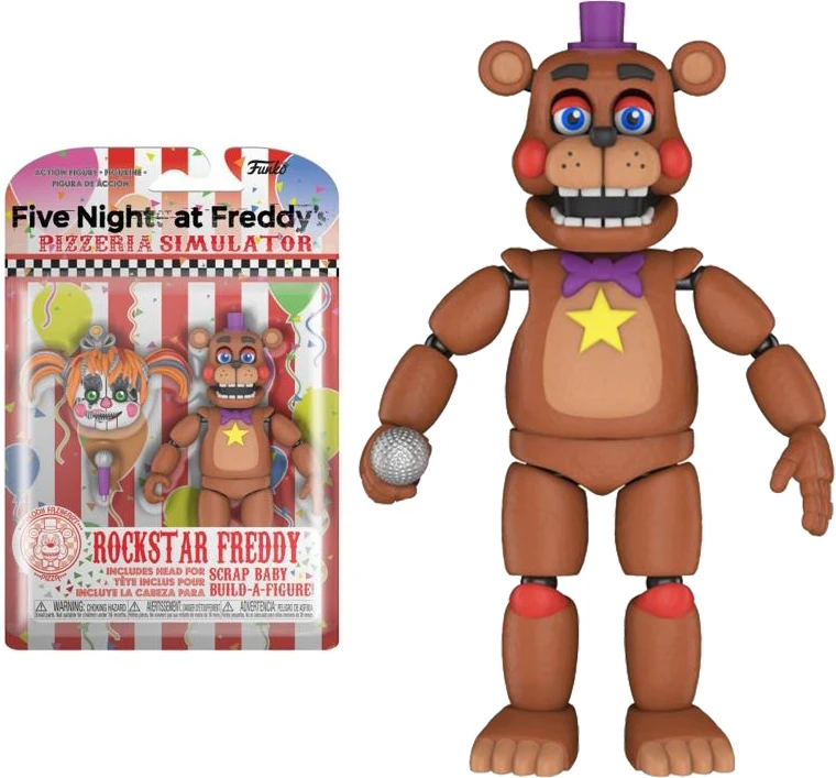 Funko FNAF Pizza Simulator Lefty/Rockstar Freddy/Orville Elephant Action Figure Collection Model Vinyl Figurine Doll Toys