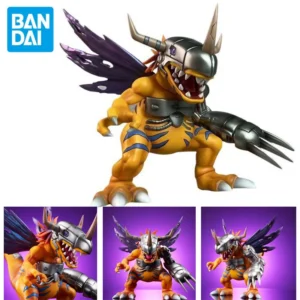 Bandai 7.08in/18cm Anime Digimon Adventure Figure Metal Greymon Figure PVC Action Figures Collection Model Toys Gifts ornament
