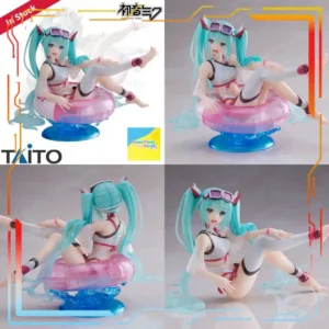 Taito Hatsune Miku Aqua Float Swim Ring Prepainted Piapro Character Inflatable Pool Toy for Girls Summer Beach Seaside