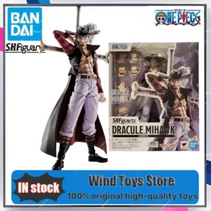 IN STOCK Original Bandai S.H.Figuarts Shf Dracule Mihawk Hawk Eye One Piece PVC Collection Action Figures Model Toys G
