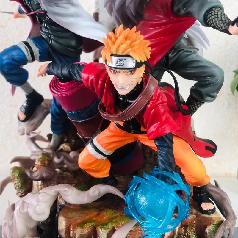 40cm Naruto Anime Figure Uzumaki Naruto Jiraiya Namikaze Minato statue Action Figure collect Pvc Model Doll Childrens Gift Toys - Image 4