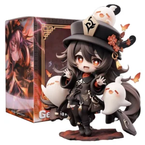 16CM Anime Game Genshin Hutao Figure Q version cute model toy gift collection Action Figure PVC Doll