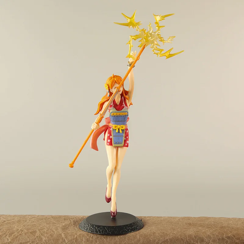 Anime One Piece Nami Figure Magic Weather Wand WT100 Commemorative One Hundred Scenes of the Great Pirates by Eiichiro Oda Model - Image 5