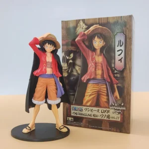 17cm cartoon surrounding One Piece Straw Hat Luffy action figure doll Pvc model ornaments doll collection toys and gifts