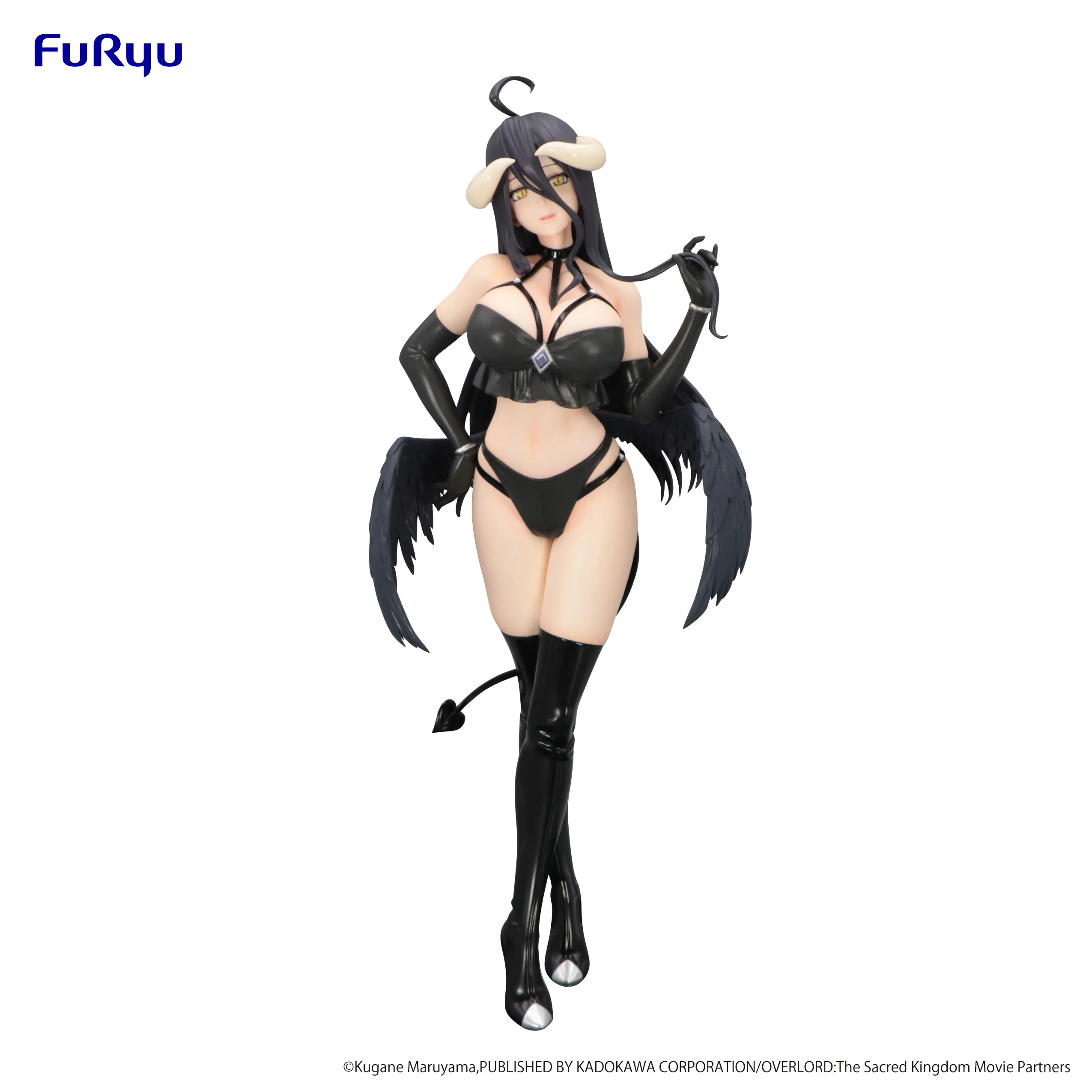 In Stock FuRyu BiCute Dark Overlord Albedo Little Devil Desktop Cute Doll Anime Action Figure Toy Gift Model Collection - Image 3