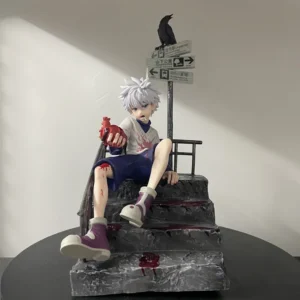 34cm Hunter x Hunter Killua Zoldyck PVC Action Figure Anime Figure Killua GK Statue Model Toys Collection Doll Kids Gifts