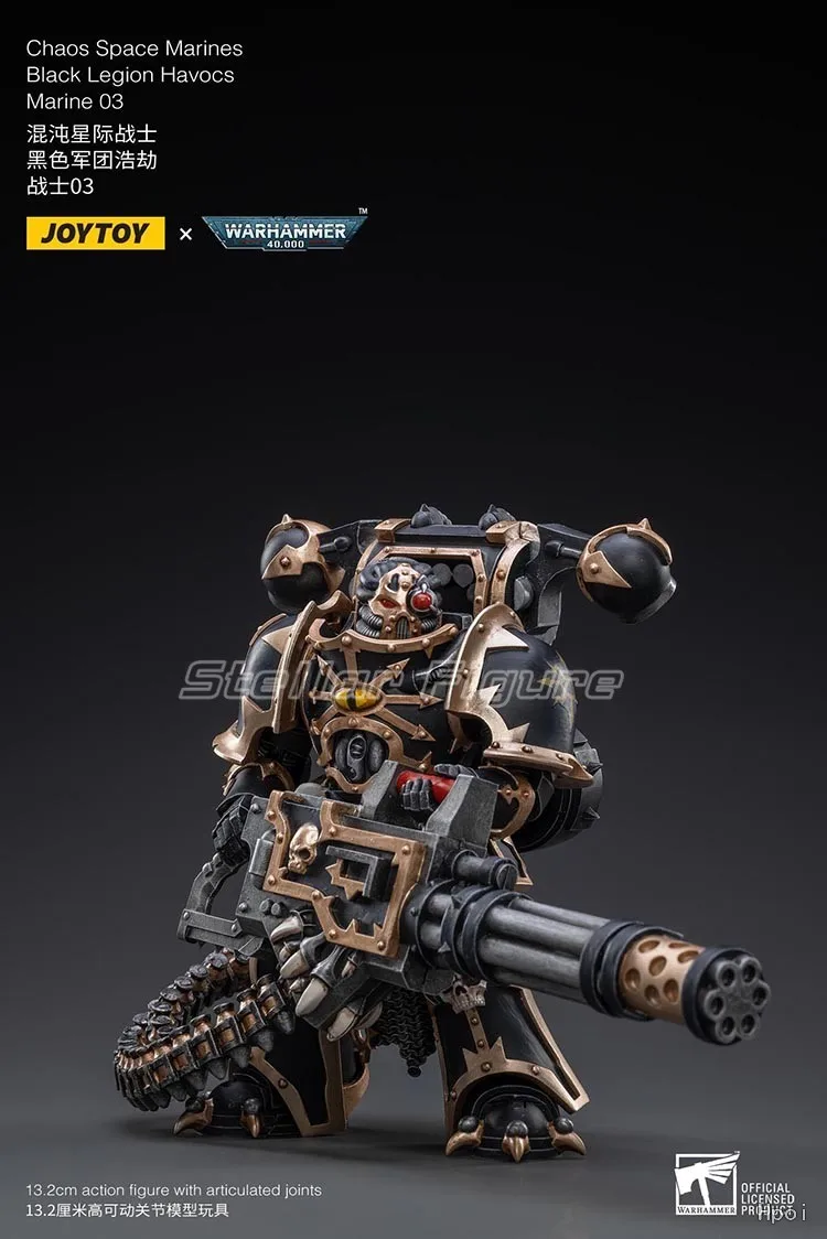 【SF】JOYTOY 1/18 Action Figure Chaos Space Marines Black Legion Havocs Marine 03 Model Toys Gifts Collection Ornaments