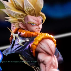 JT Studio 45cm Dragon Ball Z Gogeta Anime Figures Clouds Rising Gogeta Figure PVC Statue Collection Model Room Decor Gifts Toys