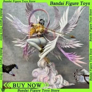 28CM Digimon Adventure Anime Figure Angewomon Yagami Hikari Action Figurine Goddess Exquisite Desktop Ornaments Collectible Gift