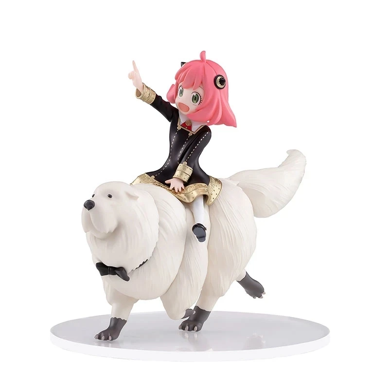 14CM Anime Figure SPY×FAMILY Anya Bond Forger Riding A Dog Cute Model PVC Children Ornaments Toys Collection Gift Action Figure - Image 3