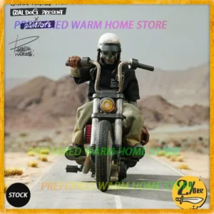 In Stock Originate DAMTOYS x Coal Dog MR.SILENT Movable Model Toys PES038 PES040 1/12 SCALE ACTION FIGURE With motorcycle