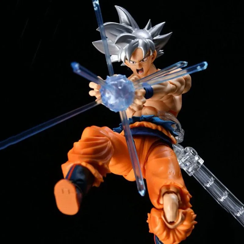Dragon Ball Z Super Figure White Haired Son Goku Action Figure 16cm Migatte No Goku GBZ Collection Doll Model Birthday Toys Gift