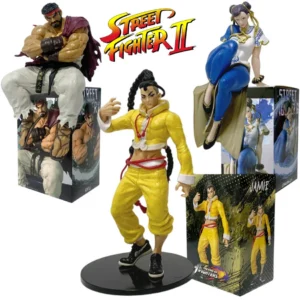 hot Street Fighter Fighting Game Anime Figure Chun-Li Ryu Jamie Action Model Pvc Statue Desktop Ornament Collection Toys Gift