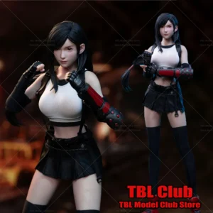 In Stock LS2023-TF 1/6 Classic Japanese Game Characters Tifa Lockhart Movable Eye Action Figure 12'' Female Soldier Model