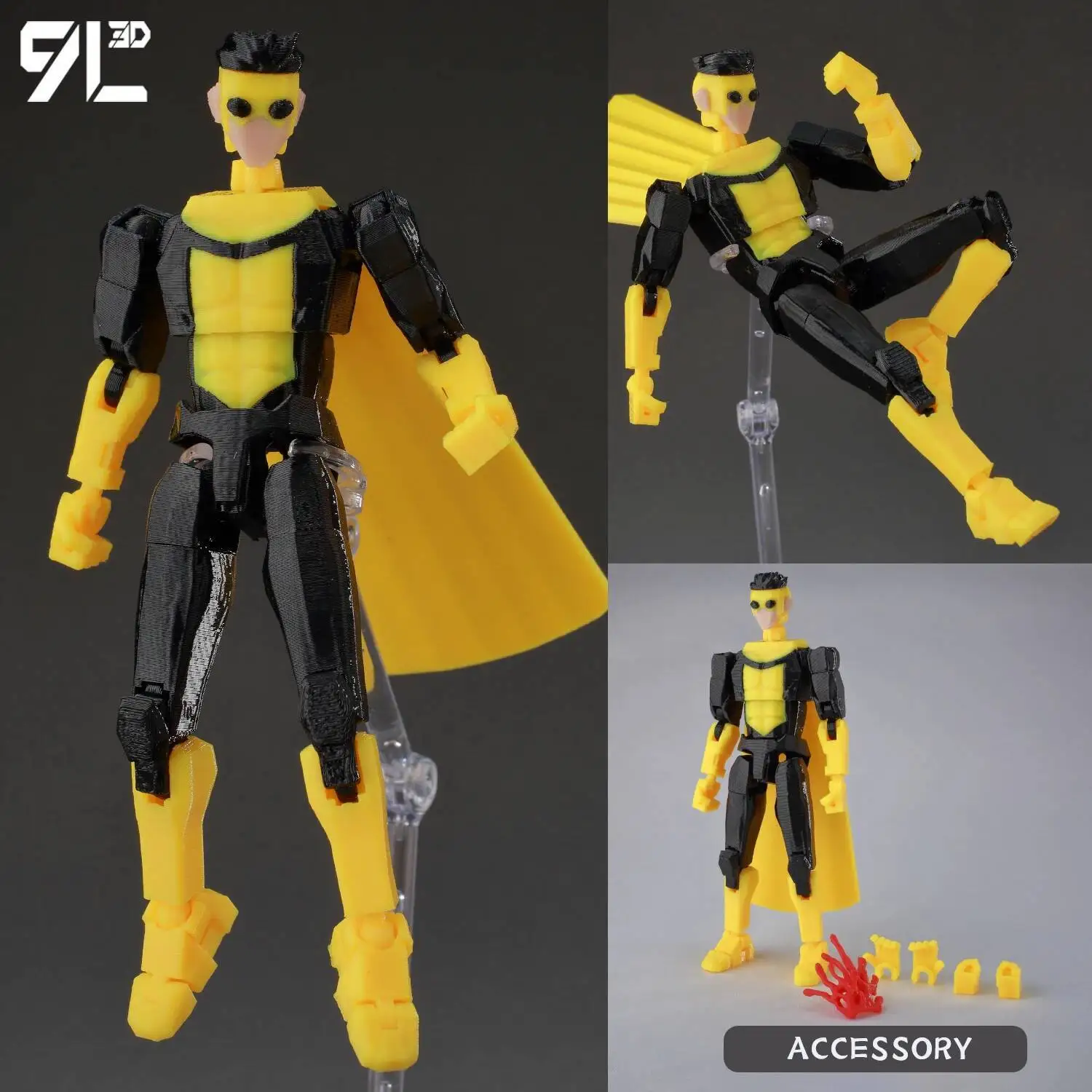 9L3D Printed Superheroes Invincible 2.0 Anime Multi-Jointed Shapeshift Toys Action Figures Mannequin Model Ornaments Gifts - Image 20