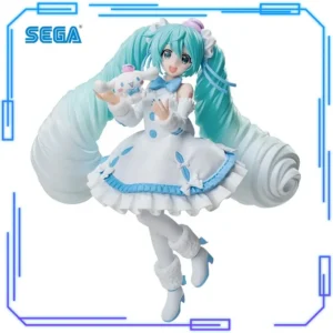 In Stock SEGA Original Genuine Luminasta Hatsune Miku Series Cinnamoroll White Dress Ver 19cm Collections Model Toy Figures Gift