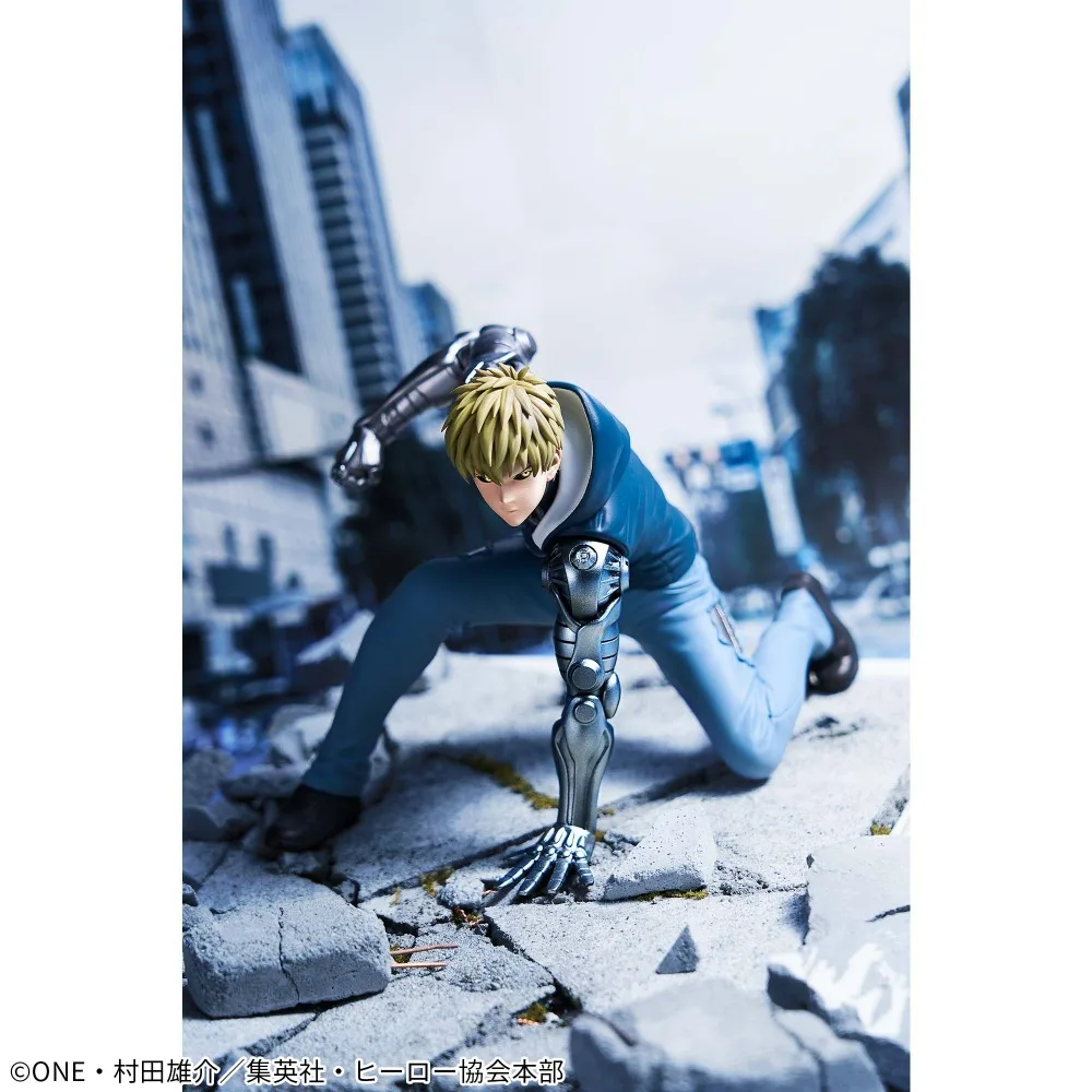 In Stock Bandai Original Genuine Banpresto Anime One Punch Man Genos Demon Cyborg 11cm Collection Model Toy Figure Birthday Gift - Image 5