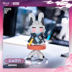 Official Choearth Arknights Game Logos Action Figure Round Stool Spinning Toy Q Version Model Desktop Decoration Peripheral Gift