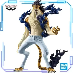 In Stock Bandai Original Genuine Anime ONE PIECE King of Artist The Rob Lucci Awakening Ver. 19cm Banpresto Figure Model Toys