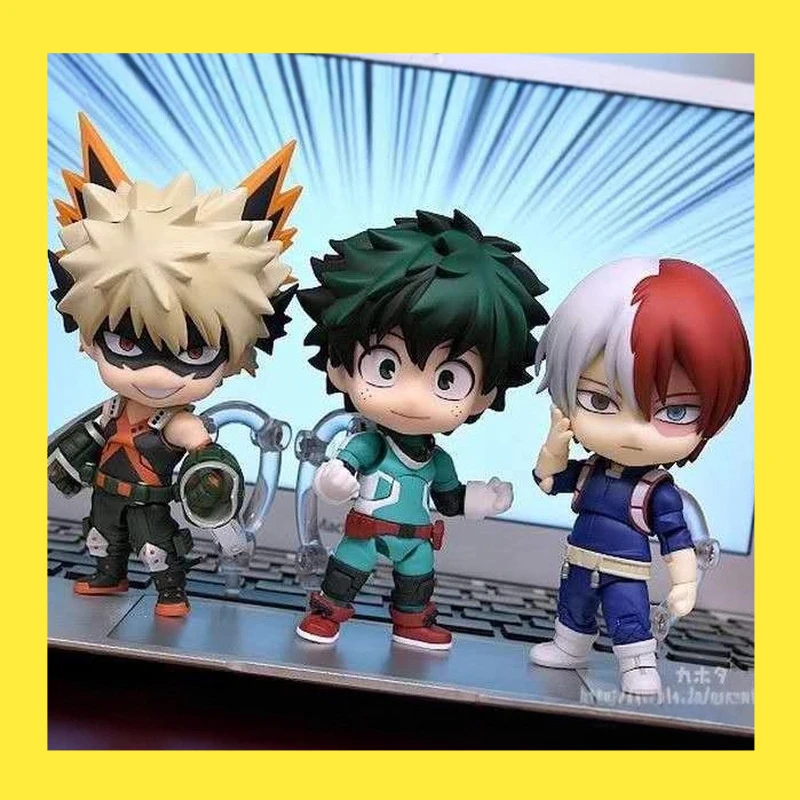 Kawaii Shoto Todoroki My Hero Academia Chibi Q-Version Action Figure Collectible Model Good Smile Company For Anime Fans
