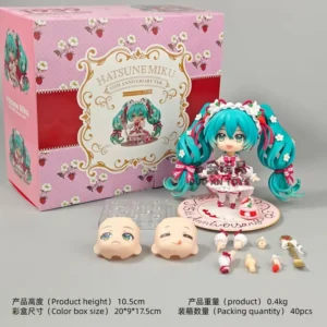 In Stock Hatsune Miku Strawberry Cake 15th Anniversary Edition, 1939# Action Figure Collectible Model kids toys