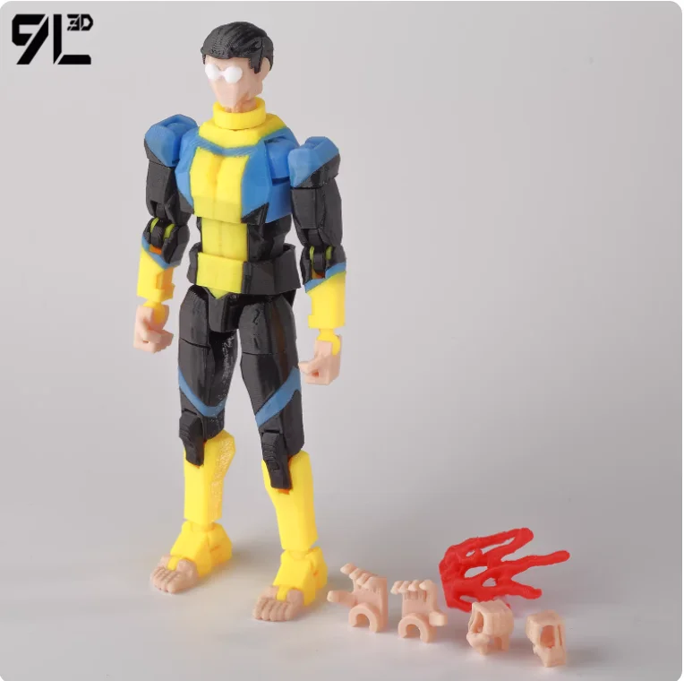 9L3D Printed Invincible Anime Action Figures Lucky 13 Dummy 13 Multi-Jointed Superheroes Model Toy Collectible Ornaments Gift - Image 28