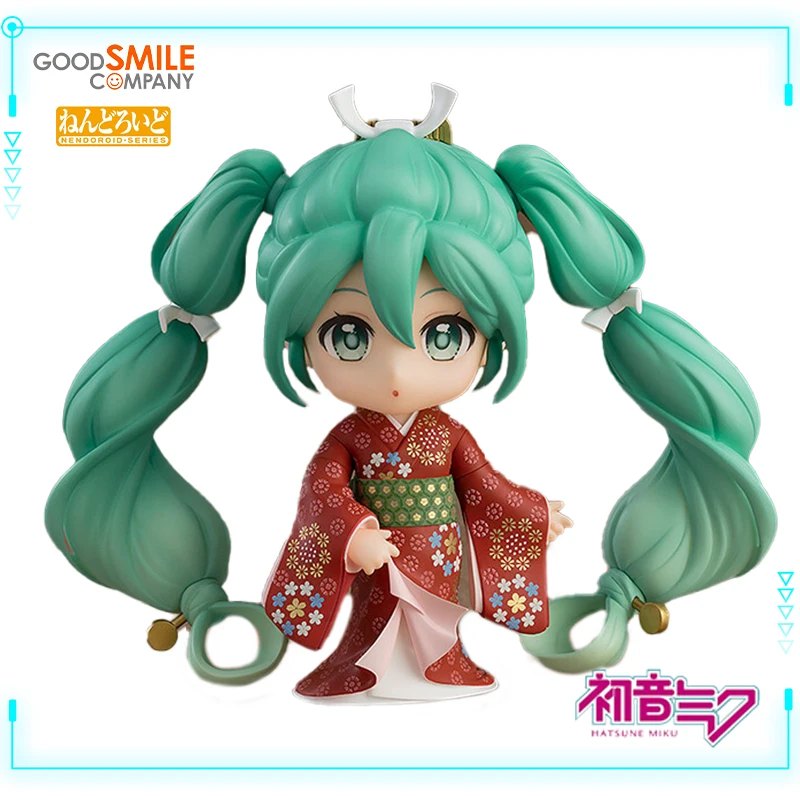 GSC Original Genuine Vocaloid Hatsune Miku Nendoroid 2100 Beauty Looking Back Ver 10cm Collections Model Toy Action Figures Gift
