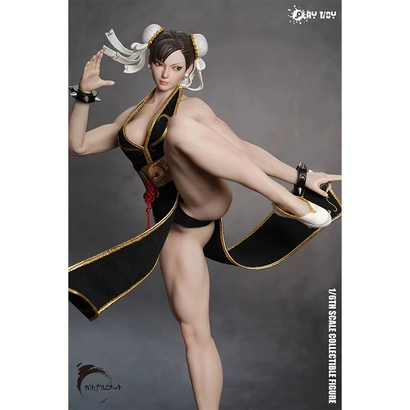 Spot SaleP023A P023B Fighting Goddess Chun Li 2.0 Black Cheongsam Blue Cheongsam Collectible Model Decorationin Stock