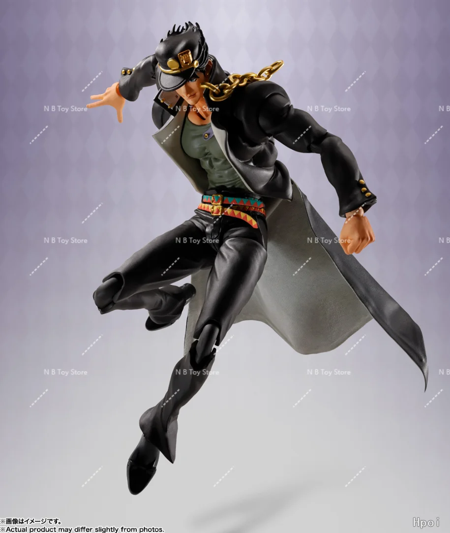 48-hour Shipping Bandai S.H.Figuarts JoJo's Bizarre Adventure Jotaro Jonathan Joseph PVC and ABS Articulated Action Figure - Image 5