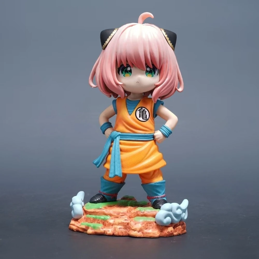 19cm/7.48in Anime Dragon Ball Z Figure Anya Forger Cosplay Turtle School Action Figures Pvc Statue Collection Model Toys Gifts
