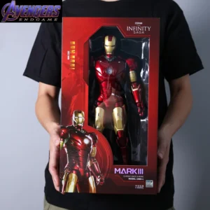 Zd 1/5 Iron Man 36cm Mk3 Original Legends 10th Anniversary Collection Tony Stark Model Action Figure Children Toys Gifts