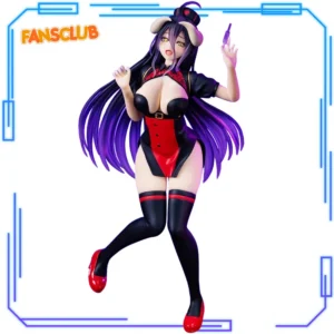 In Stock System Service Original Genuine Anime Overlord Vivit Figure Albedo Nurse Black Ver. 18cm Models Toy Figures Xmas Gift