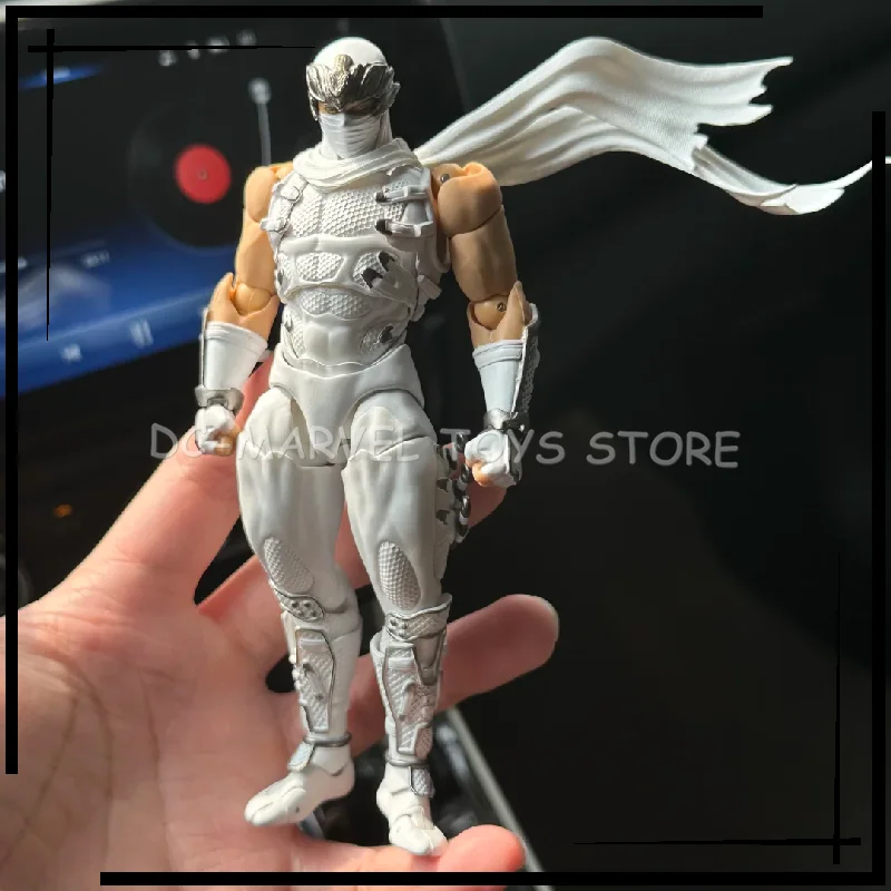 In Stock AC Factory The First Batch Ryu White Version Hayabusa Kaiyodo Revoltech Amazing Yamaguchi Ryu Hayabusa Figure Toy