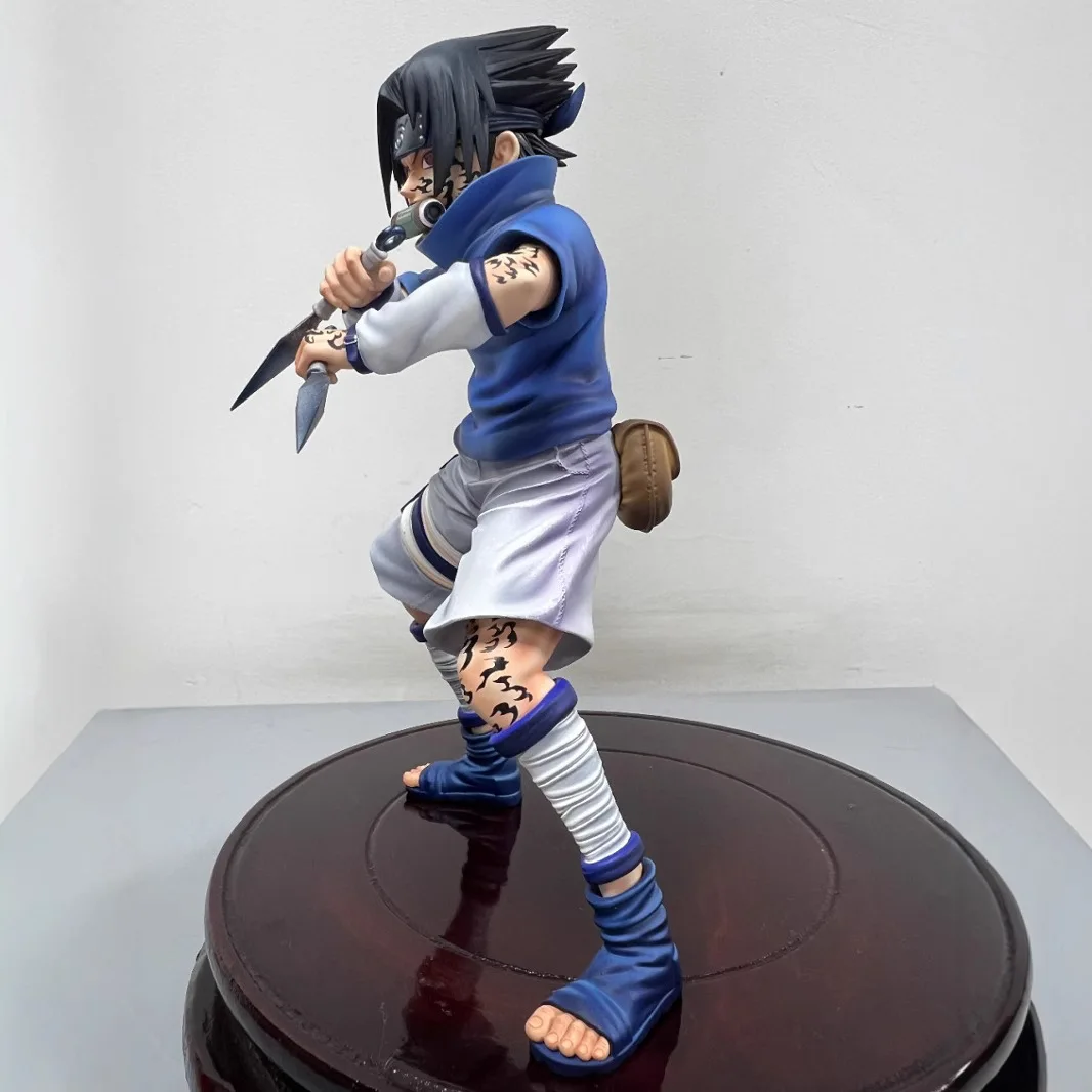 18cm Naruto Anime Figure Childhood Combat Version Uchiha Sasuke Naruto Uzumaki Action Figure Pvc Collection Modle Toy Kids Gifts - Image 3