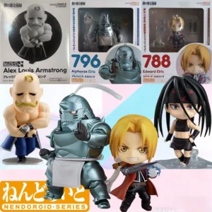 In Stock GSC Original Box Nendoroid Alphonse Elric Edward Elric Envy Anime Action Figure Model Gift for Kid Foam Box Packaging