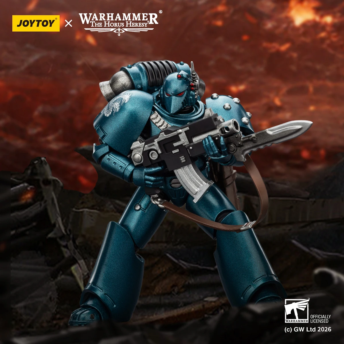 【JOYTOY】Warhammer 40K Alpha Legion MKVI Tactical Legionary 1/18 Action Figure Toys